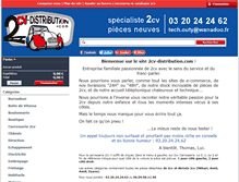 Tablet Screenshot of 2cv-distribution.com
